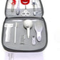 The First Years Baby Healthcare and Grooming Kit – 10 - Piece Infant Care Set with Comb, Brush, Nail Clippers, Thermometer, Medicine Dropper & More – Travel - Friendly Baby Essentials Organizer - Adenzo Comfies