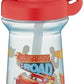 The First Years Disney/Pixar Cars Toddler Straw Cup - Spill Proof Flip Top Toddler Sippy Cups - 18 Months and Up - 10 Oz - Adenzo Comfies