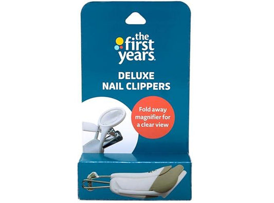 The First Years Deluxe Baby Nail Clipper with Magnifier – Precision Infant Nail Care Tool - Adenzo Comfies