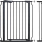 The Moon Brand Secura Baby Safety gate 76 - 80cm with 20cm extension,Auto lock barrier - Extra Wide metal guard - Child safety and pet protection - Perfect fit - adjustable width - Ideal for stair Case – Black - Adenzo Comfies