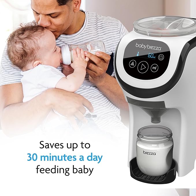 Baby Brezza Formula Pro Mini Baby Formula Maker – Small Baby Formula Mixer Machine Fits Small Spaces and is Portable for Travel – Bottle Makers Makes The Perfect Bottle for Your Infant On The Go