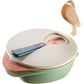 Tommee Tippee Easy Scoop Feeding Bowl with Travel Lid & Spoon – BPA‑Free, Dishwasher & Microwave Safe, Suitable from 6m+ - Adenzo Comfies