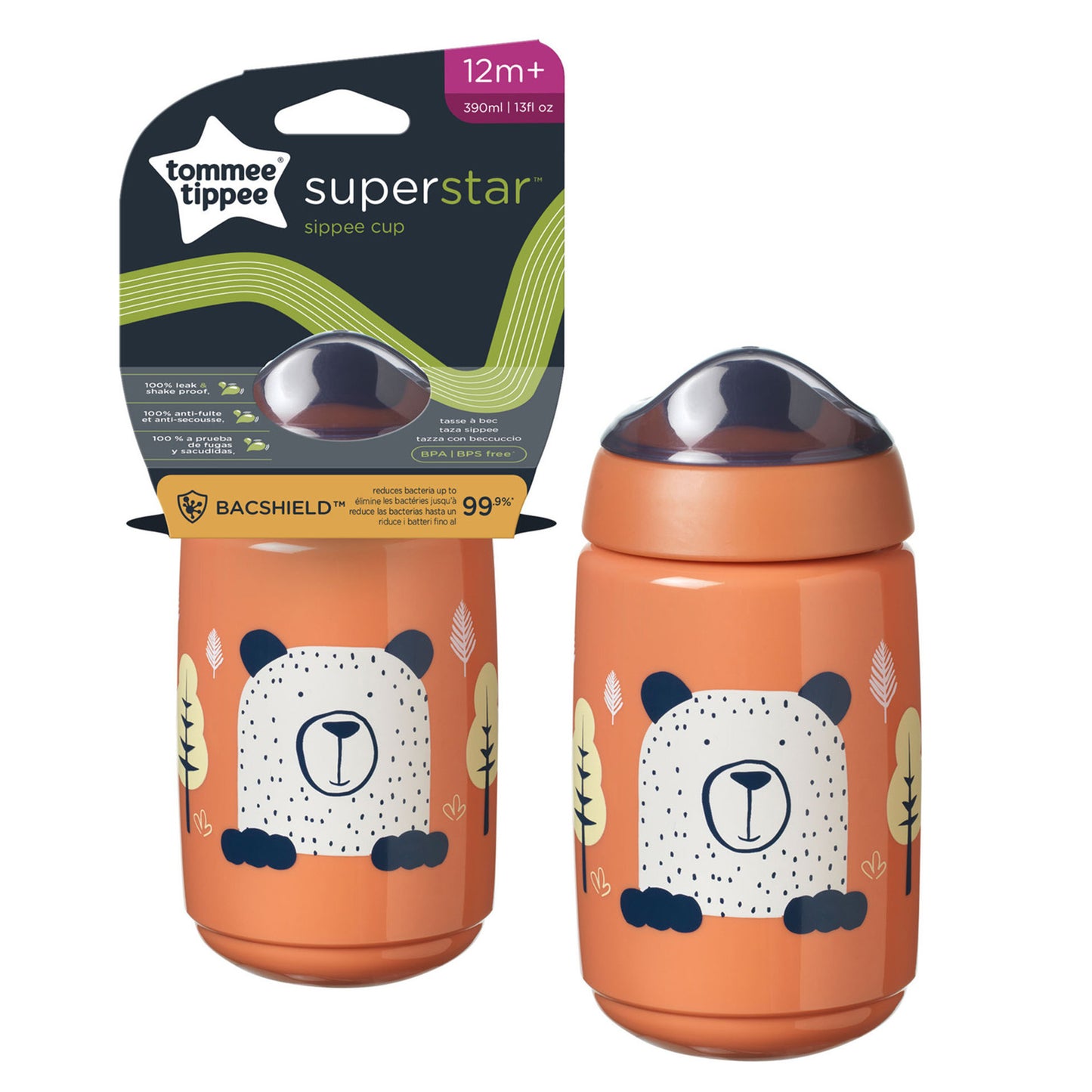 Tommee Tippee Superstar Sipper Training Cup 390ml – 12m+ Leak‑Proof, BPA‑Free, Assorted (1 Pack) - Adenzo Comfies