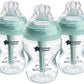 Tommee Tippee Advanced Anti-Colic Baby Bottles for 0m+, Pack of 3 260ml Baby Bottles, with Slow Flow Breast-Like Teat for a Natural Latch, Self-Sterilising and BPA Free, Baby Feeding Essentials