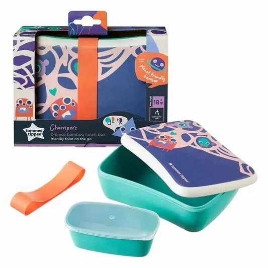 Tommee Tippee Chompers Bamboo Lunchbox Set – 2 Pack, Multicolor, 18m+ - Adenzo Comfies