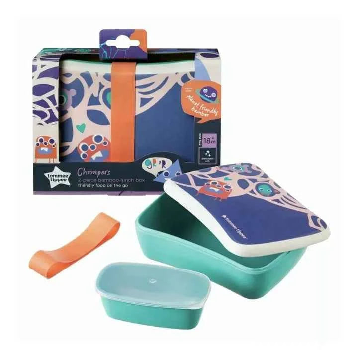 Tommee Tippee Chompers Bamboo Lunchbox Set – 2 Pack, Multicolor, 18m+