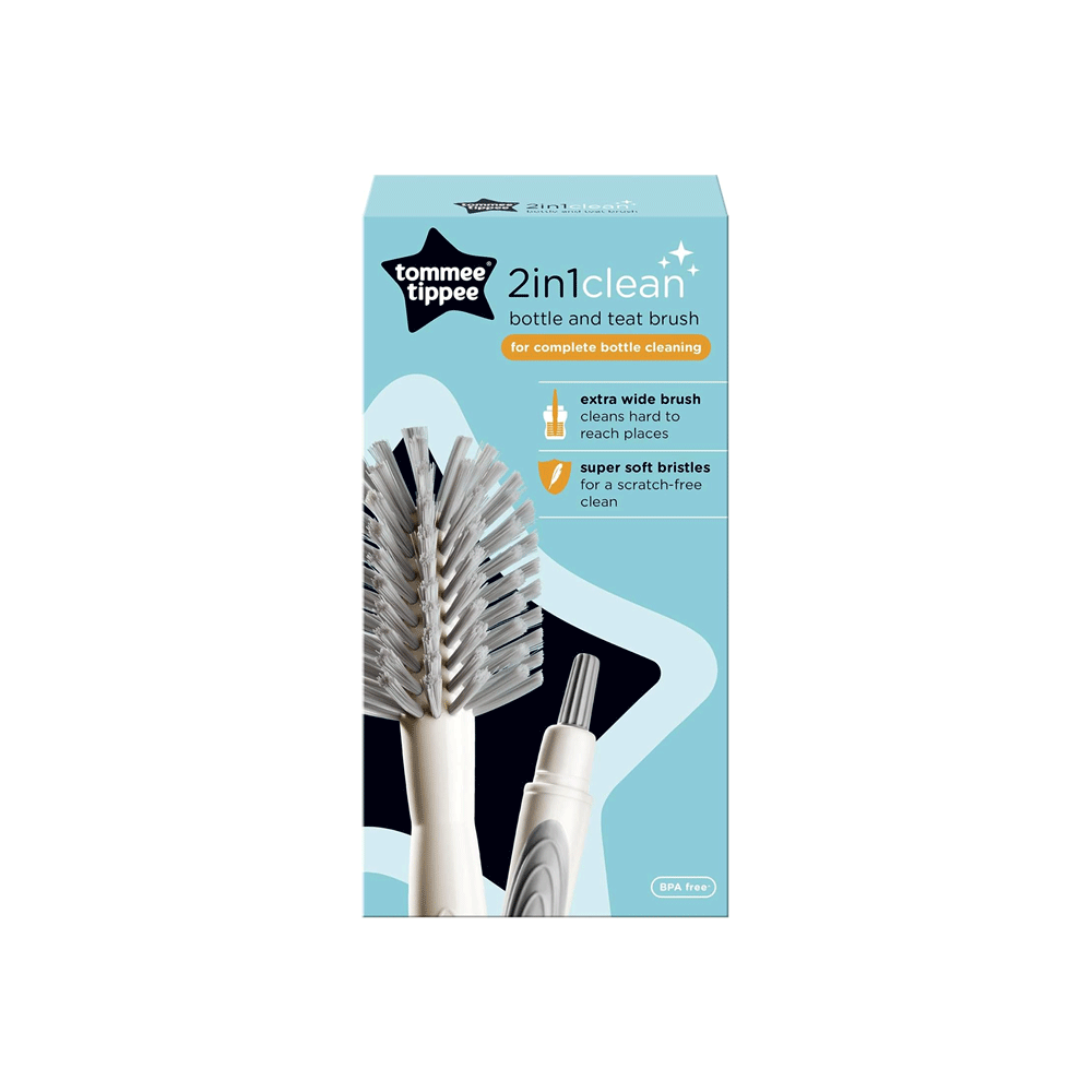 Tommee Tippee Closer to Nature 2-in-1 Baby Bottle Brush - Adenzo Comfies