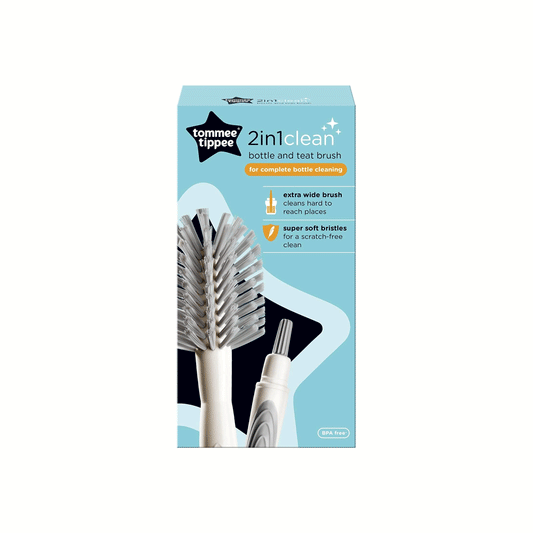 Tommee Tippee Closer to Nature 2-in-1 Baby Bottle Brush - Adenzo Comfies