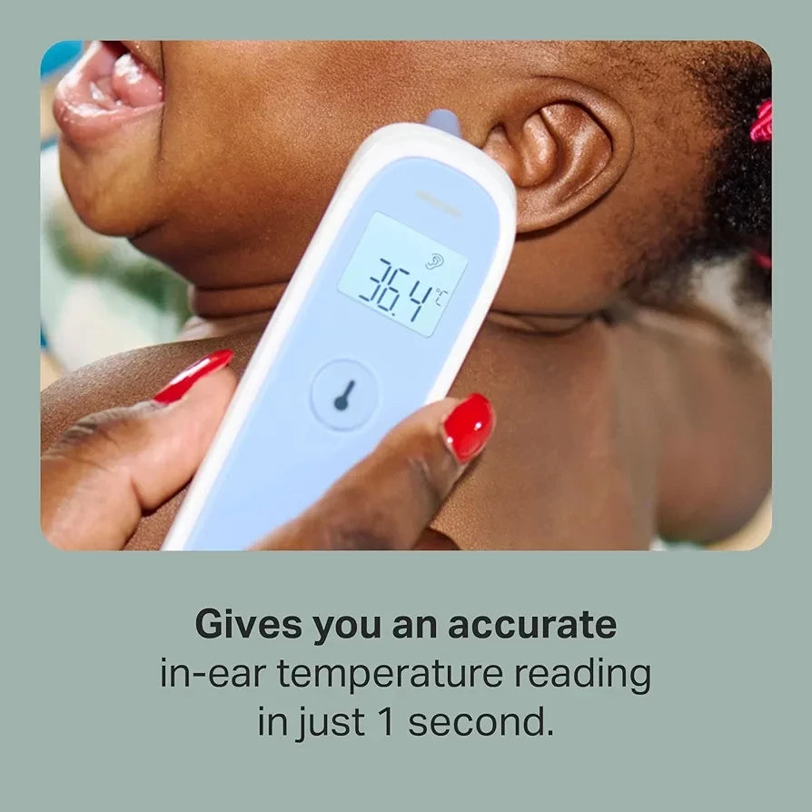 Tommee Tippee Digital Ear Thermometer – Fast 1‑Second Reading, Fever Indicator, Infant Use