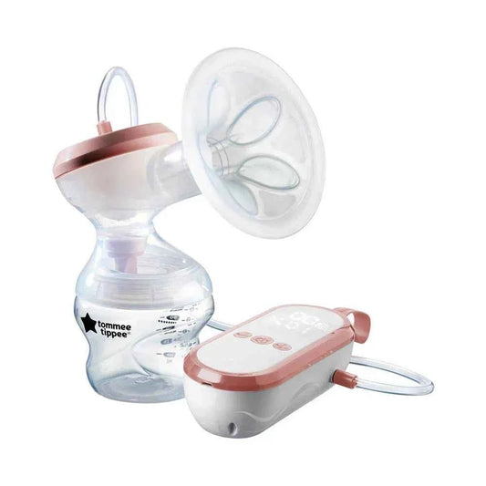 Tommee Tippee Made for Me Single/Double Electric Breast Pump – Portable, Quiet, Adjustable Suction Breastfeeding Pump with Rechargeable Battery, BPA - Free Design, and Comfortable Silicone Shields for Expressing Milk at Home or On - the - Go - Adenzo Comfies