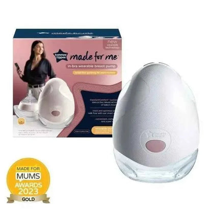 Tommee Tippee Made for Me™ Single & Double Electric Wearable Breast Pump – Hands‑Free, In‑Bra, Portable & Quiet - Adenzo Comfies