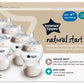 Tommee Tippee Natural Start Anti-Colic 9 oz BPA Free Baby Bottles, 0+ Months, Slow Flow Breast-Like Nipple, Self Sterilizing, Designed for Seamless Transition Between Bottle & Breast, Fiesta,Pack of 6