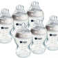 Tommee Tippee Natural Start Anti-Colic 9 oz BPA Free Baby Bottles, 0+ Months, Slow Flow Breast-Like Nipple, Self Sterilizing, Designed for Seamless Transition Between Bottle & Breast, Fiesta,Pack of 6