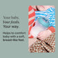 Tommee Tippee Natural Start Anti‑Colic Baby Bottles – 5 oz – BPA‑Free Silicone – Slow Flow Breast‑Like Nipple – Clear – Pack of 2 - Adenzo Comfies