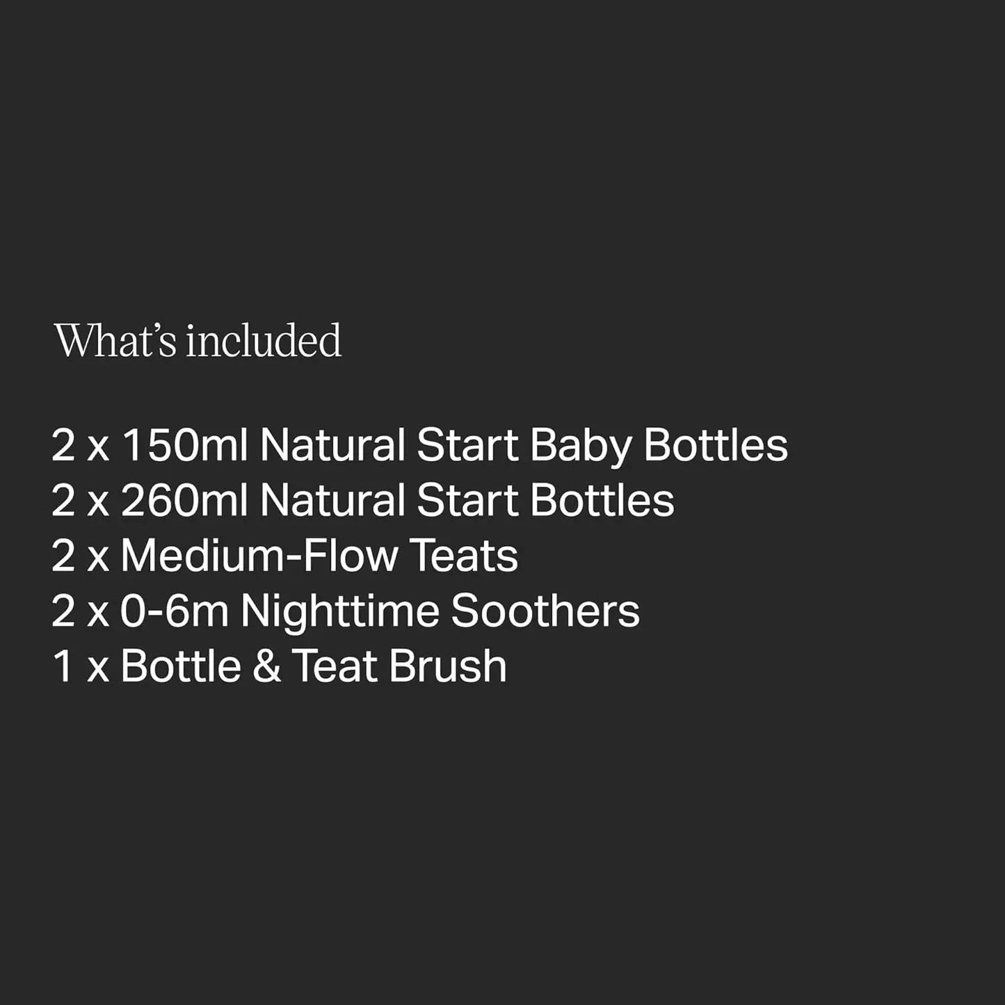 Tommee Tippee Natural Start Newborn Starter Set, 150ml and 260ml Anti - Colic Baby Bottles,Teat and Bottle Brush - Adenzo Comfies