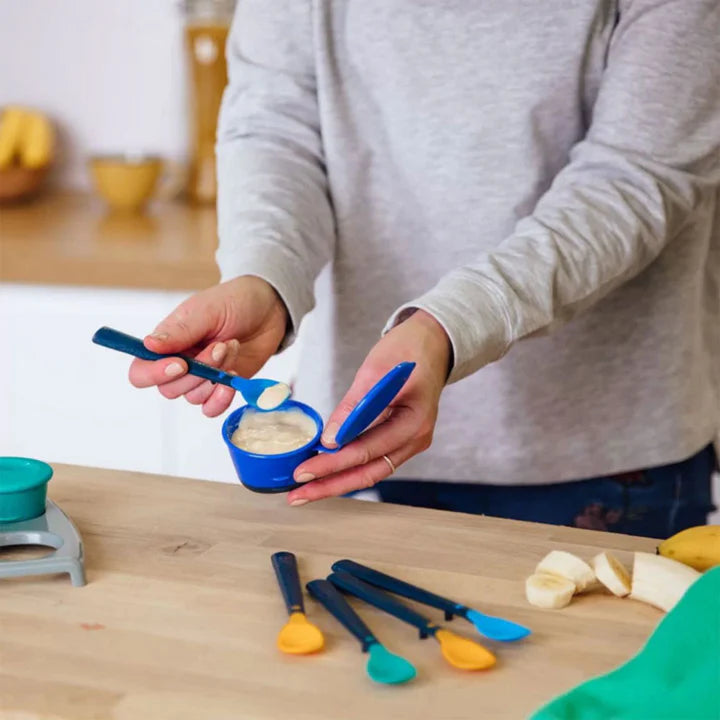 Tommee Tippee Softee Weaning Spoons 4+ Months, 5 Pack, Long Anti-Slip Handles, Super Soft Tip, BPA-Free Baby Spoons