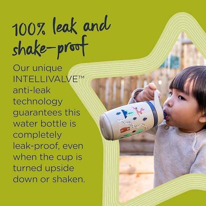 Tommee Tippee Superstar Insulated Training Cup, 266ml, for 12m+, Assorted Non‑Spill Water Bottle for Toddlers with Bite‑Proof Spout, Leak Proof and BPA‑Free (Straw & Sportee Variants) - Adenzo Comfies