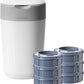 Tommee Tippee Twist & Click Nappy Disposal Tub – White