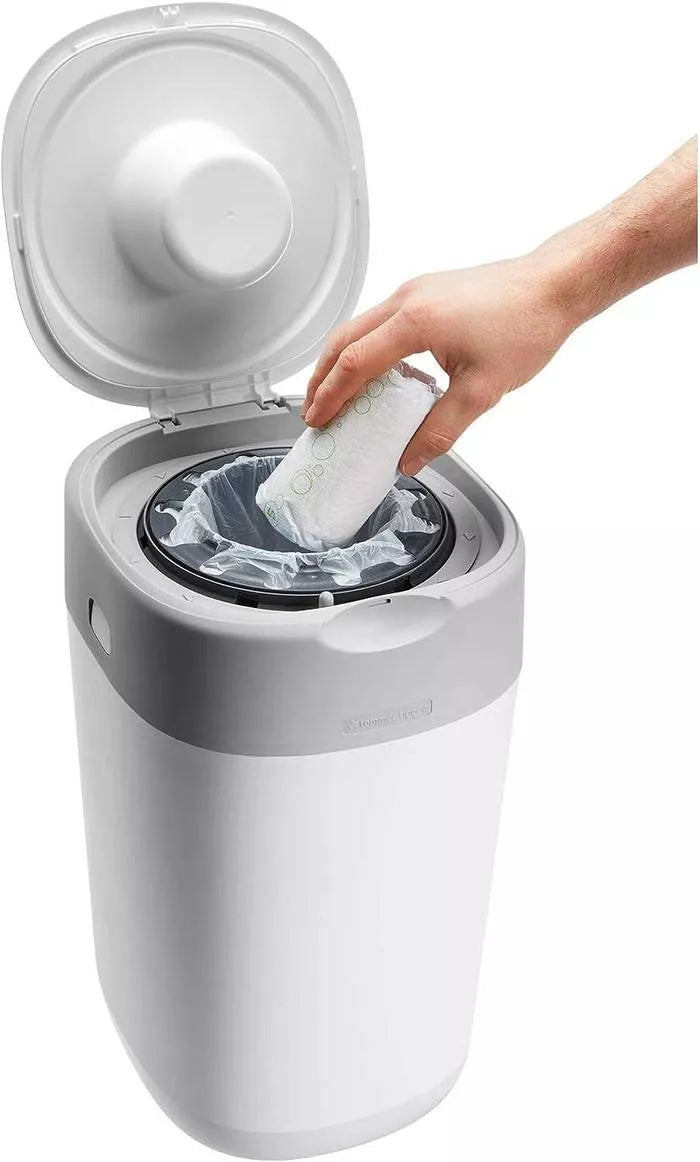 Tommee Tippee Twist & Click Nappy Disposal Tub – White