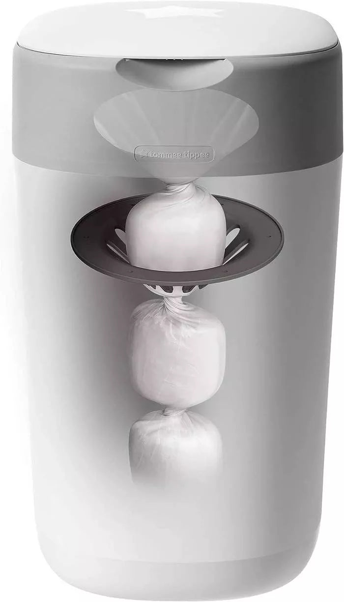 Tommee Tippee Twist & Click Nappy Disposal Tub – White