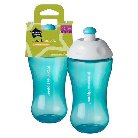 Tommee Tippee Sports Bottle for Toddlers 12 Months+ – 300ml Purple Baby Drinking Bottle, BPA - Free, Leak - Proof, Easy - Grip Design, Dishwasher Safe, and Lightweight Travel Cup for Active Kids - Adenzo Comfies