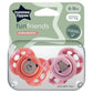 Tommee Tippee Fun Soothers, 0–6m, 2 Pack, Colorful Design, Lightweight, Easy to Clean - Adenzo Comfies