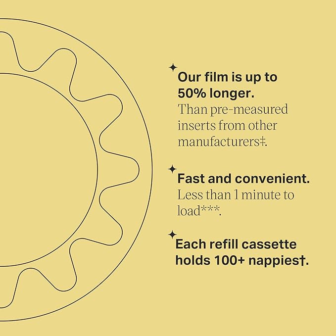Tommee Tippee Twist & Click Advanced Nappy Bin Refill Cassettes – Multilayer Antibacterial Film, 1/3/6 Pack Variants