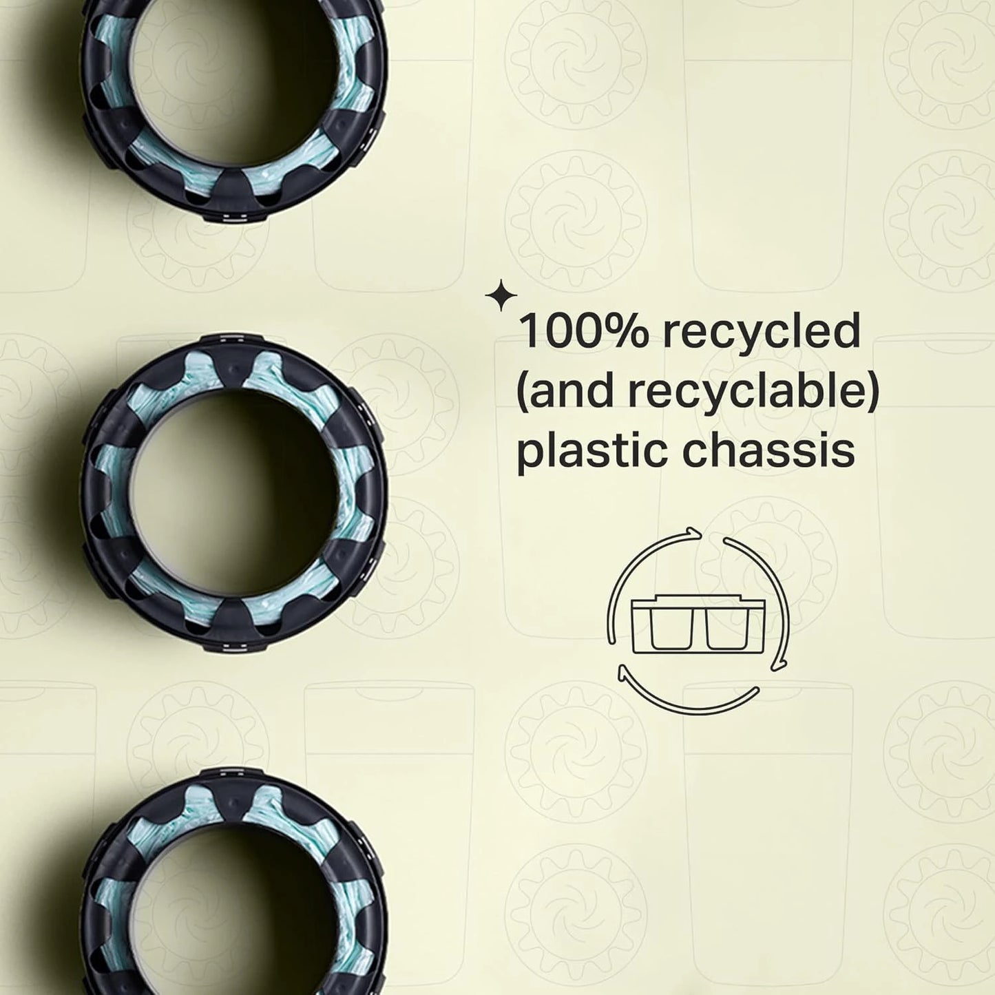 Tommee Tippee Twist & Click Advanced Nappy Bin Refill Cassettes – Multilayer Antibacterial Film, 1/3/6 Pack Variants