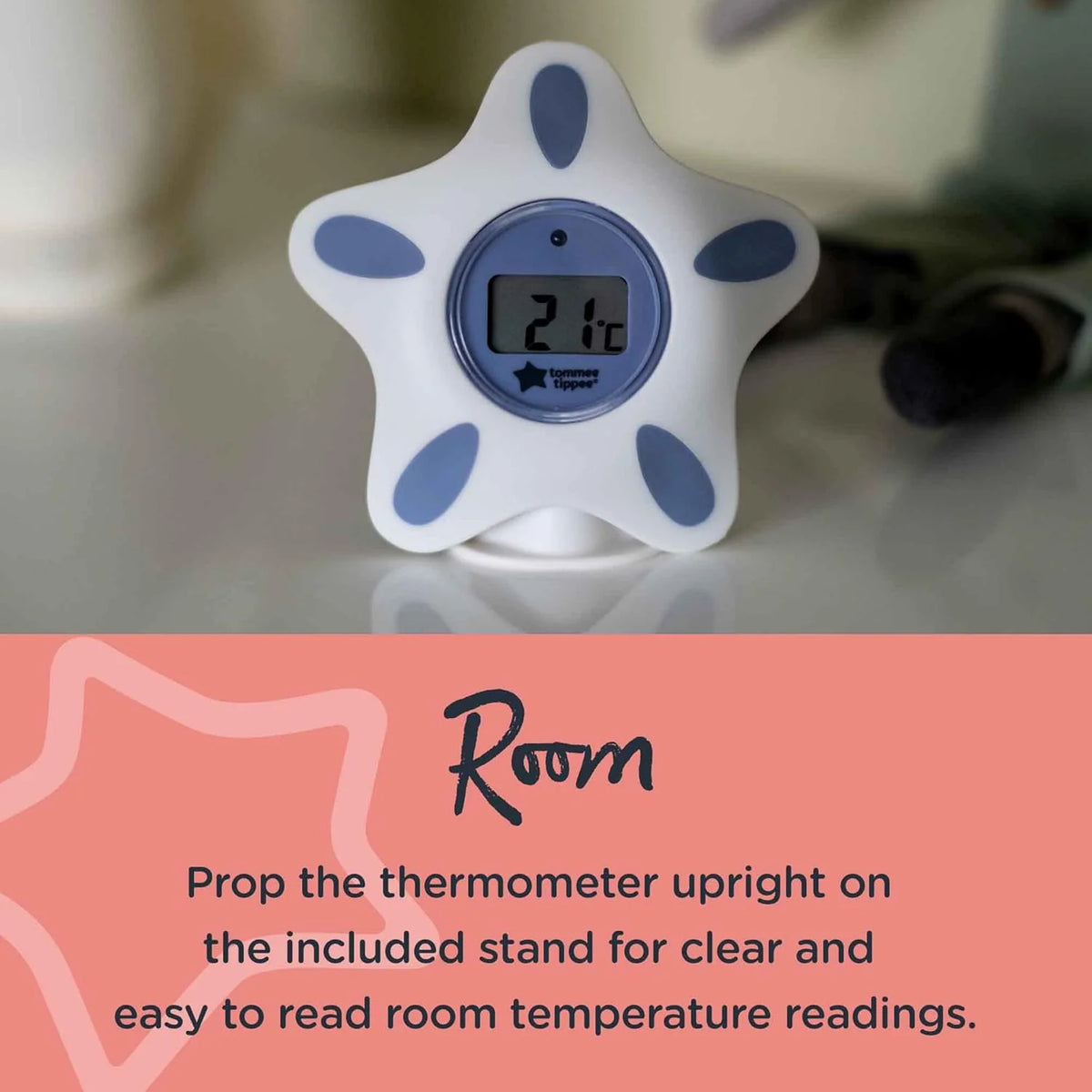 Tommee Tippee InBath Digital Thermometer Waterproof, Floats in Water, Easy‑Read LCD Display, Suitable for Bath & Nursery - Adenzo Comfies