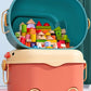 Toy Storage Box Plastic Toy Chest with Wheels, Large Toy Storage Organizer with Storage Bins for Games Room Storage - Adenzo Comfies