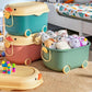 Toy Storage Box Plastic Toy Chest with Wheels, Large Toy Storage Organizer with Storage Bins for Games Room Storage - Adenzo Comfies