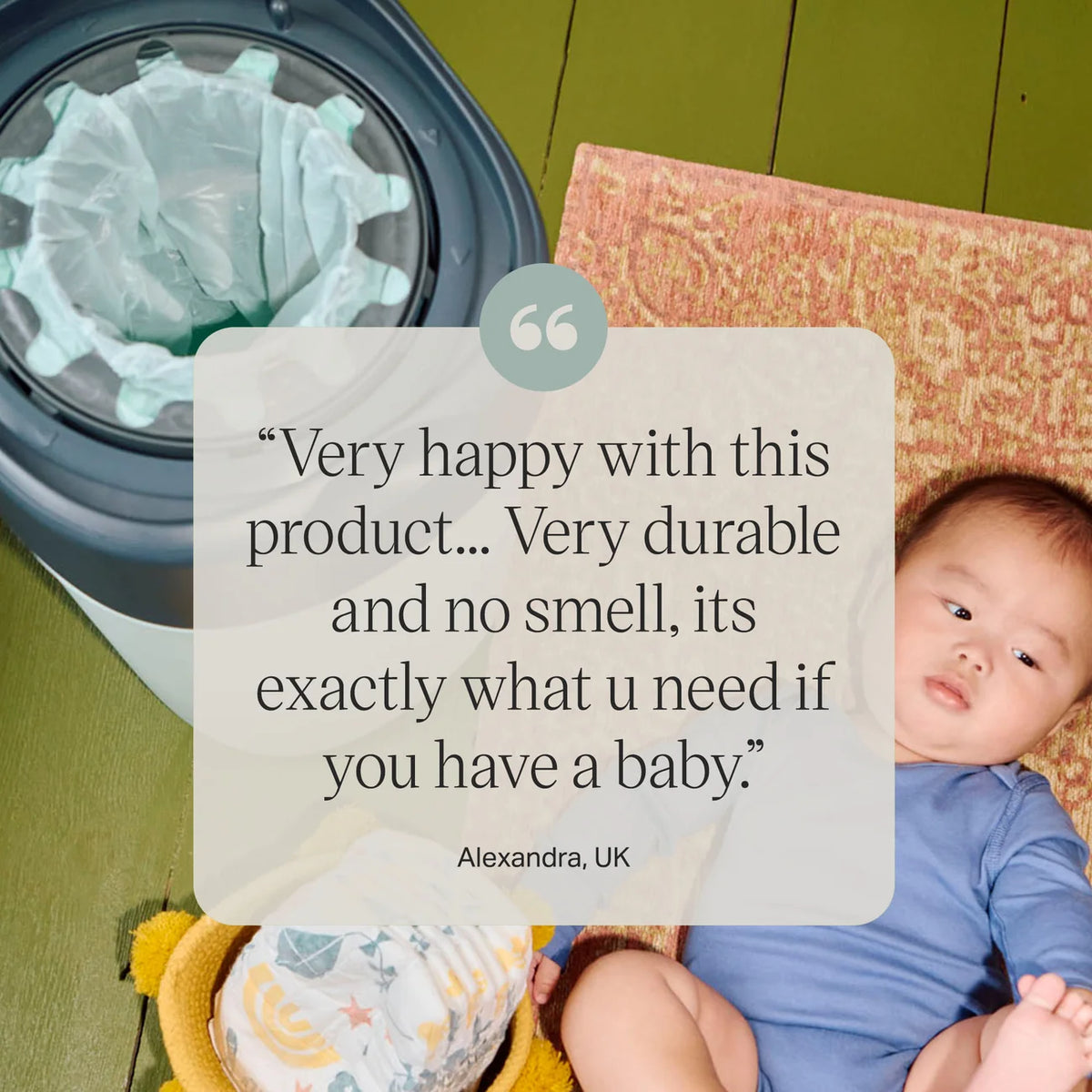 Tommee Tippee Twist and Click Nappy Bin Refill Cassettes, Pack of 6 Refill Cassettes with Multilayer, Antibacterial Film for Odour and Germ Protection.
