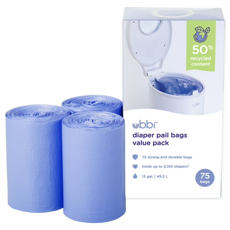 Ubbi Disposable Diaper Bags, 75 Ct