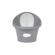 Shnuggle Baby Bath Tub Featuring Ergonomic Bum Bump Support, Soft Foam Backrest and an Integrated Plug-Grey.