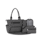 JJ Cole Parker - Style Maternal Diaper Bag Backpack, Large Capacity Black Mommy Bag for Baby Essentials - Adenzo Comfies