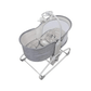 Mastela 4 in 1 Swing & Bassinet - 12 Melodies - Adjustable Backrest - 5 Points Harness - Breathable Mesh Sides & Soft Headrest - For 0 to 36M (Upto 9 Kg) - Light Grey - Adenzo Comfies