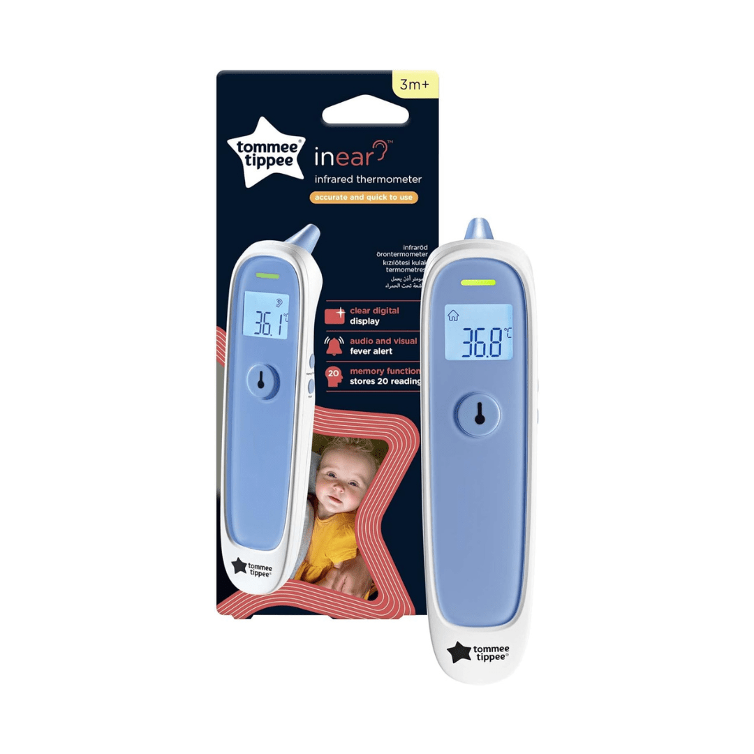 Tommee Tippee Digital Ear Thermometer – Fast 1‑Second Reading, Fever Indicator, Infant Use - Adenzo Comfies