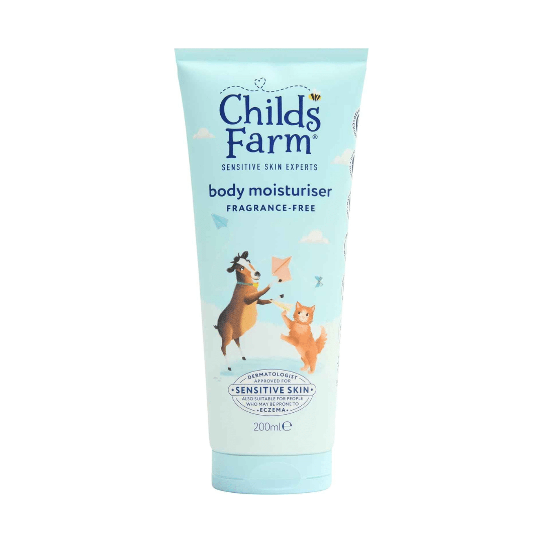 Childs Farm Kids Moisturiser, Fragrance Free | Soothing, Moisturising & Hydrating | Suitable for Dry, Sensitive Skin, 200ml - Adenzo Comfies