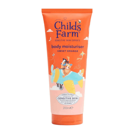 Childs Farm Kids Moisturiser, Sweet Orange | Soothing, Moisturising & Hydrating | Suitable for Dry, Sensitive Skin, 200ml - Adenzo Comfies