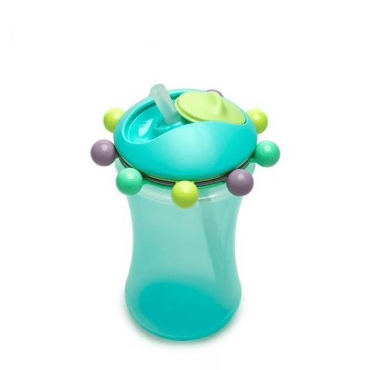Melii Abacus Straw Sippy Cup, 340 ml, 12+ Months, Spill - Resistant Training Cup, Fun Bead Design, BPA - Free & Dishwasher Safe - Adenzo Comfies