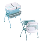 2-in-1 Foldable Baby Changing Table with Bathtub – Portable Diaper Changing Station & Massage Care Table with Storage Shelves for Newborns to Toddlers (0–2 Years) - Adenzo Comfies