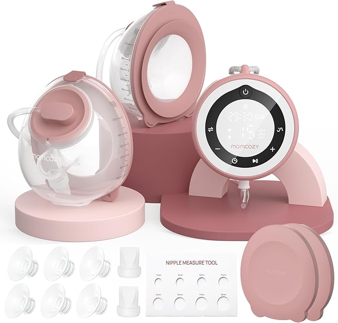 Momcozy Breast Pump V1 Pro Hospital-Grade, Hands-Free & Portable Wearable Pump