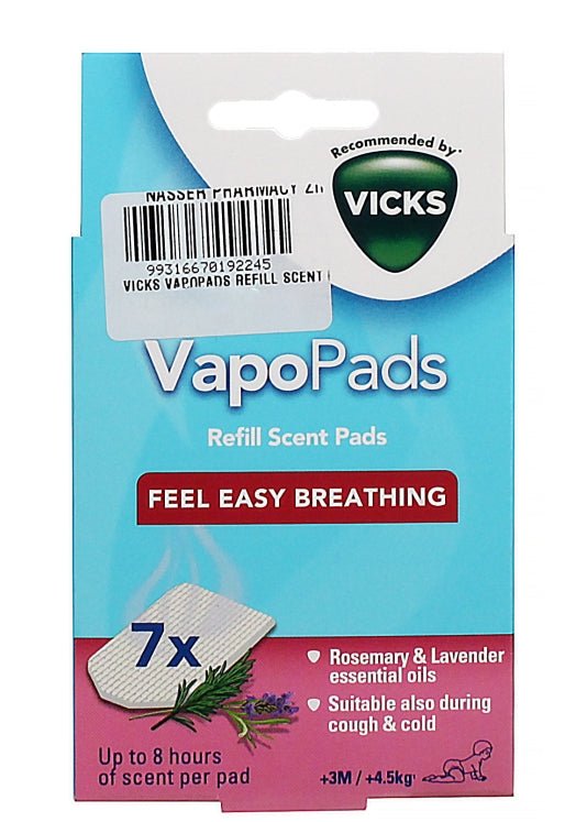 Vicks VapoPads Original Menthol Scent Refill Pads for Vicks Humidifiers and Sinus Inhalers, 20-Pack - Adenzo Comfies