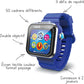 VTech - KidiZoom SmartWatch MAX Blue, kids digital watch, photo, selfie, video, horizontal touch screen, high-tech toy, gift for children and teenagers from 5 years to 14 years - content on