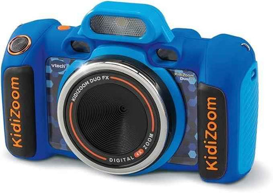 VTech - KidiZoom Duo FX Blue, Digital Camera for Children, Photo, Selfie, Video, Colour Screen, Comic Studio, Funny Filters and Effects, Gift for Children from 4 to 12 Years - Adenzo Comfies