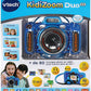 VTech - KidiZoom Duo FX Blue, Digital Camera for Children, Photo, Selfie, Video, Colour Screen, Comic Studio, Funny Filters and Effects, Gift for Children from 4 to 12 Years