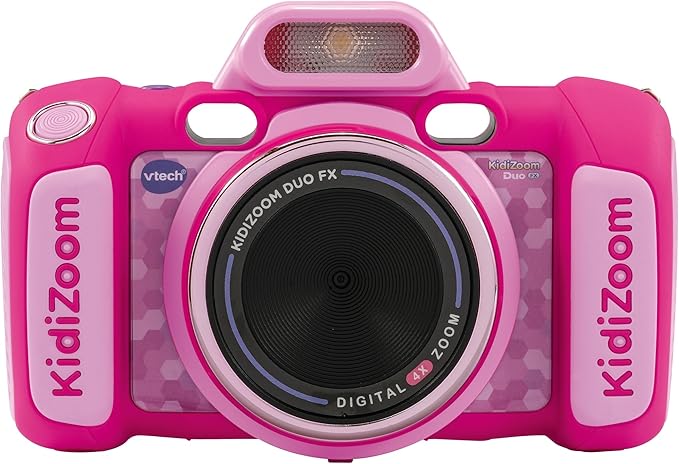 VTech - KidiZoom Duo FX Blue, Digital Camera for Children, Photo, Selfie, Video, Colour Screen, Comic Studio, Funny Filters and Effects, Gift for Children from 4 to 12 Years