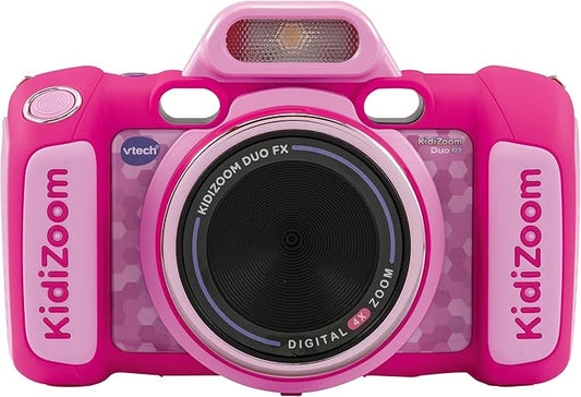 VTech - KidiZoom Duo FX Blue, Digital Camera for Children, Photo, Selfie, Video, Colour Screen, Comic Studio, Funny Filters and Effects, Gift for Children from 4 to 12 Years