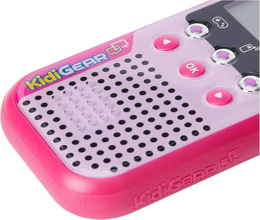 VTech KidiGear Walkie Talkies for Kids, Outdoor 65-foot Long Distance Walkie Talkies with Secure Digital Connection, Suitable for Boys and Girls 5+ years, Pink, English Version