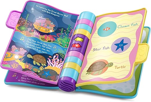 VTech Peppa Pig: Peppa's Nursery Rhymes, Official Peppa Pig Book with Nursery Rhymes, Wipe-Clean Pages, Lights, Songs & Sound Effects, Interactive Toy for Babies 9, 12, 18+ months, English Version
